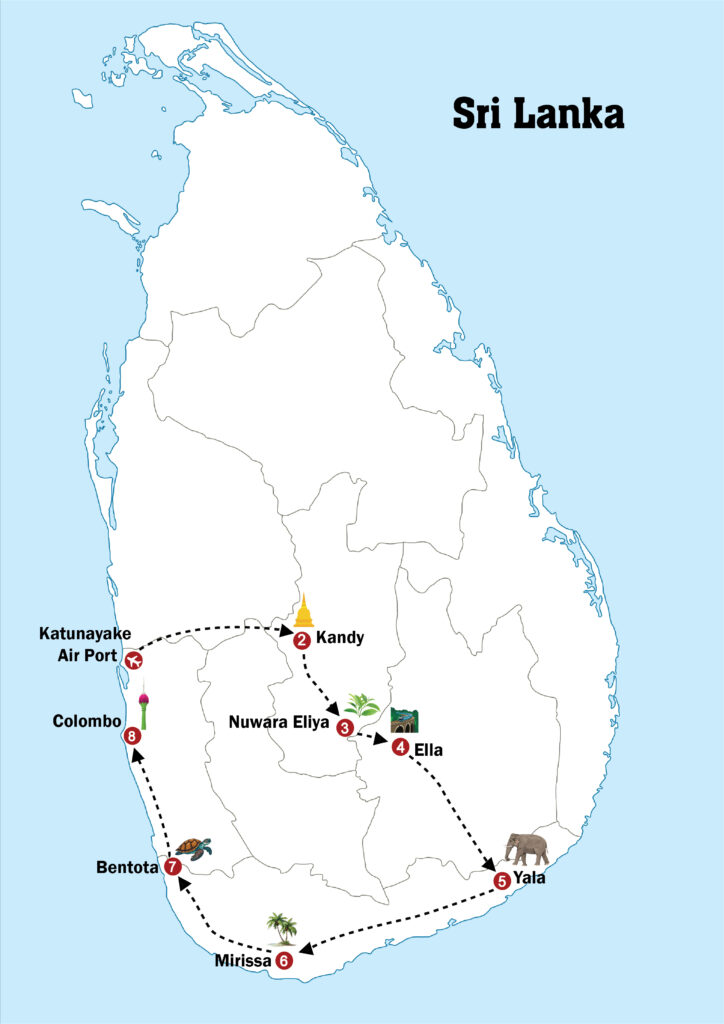 9 Days – Sri Lanka Tour Itinerary