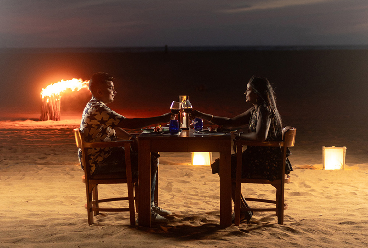 12. Private beach dinner